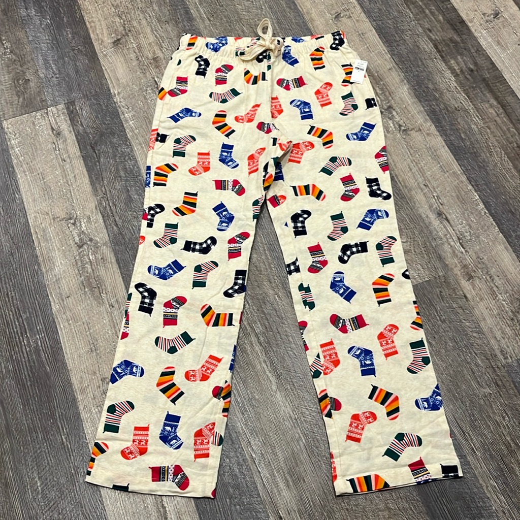 Nwt Old Navy Holiday Flannel Pajama Pants Size M Women